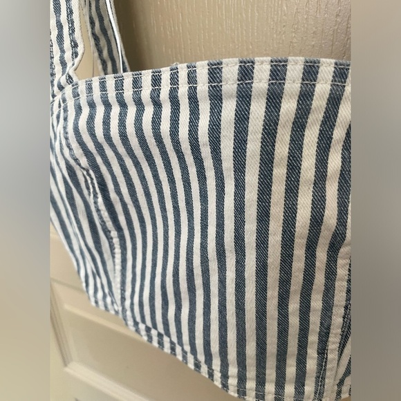 ZARA Retro Style Railroad Crop Top in Striped - Picture 4 of 4